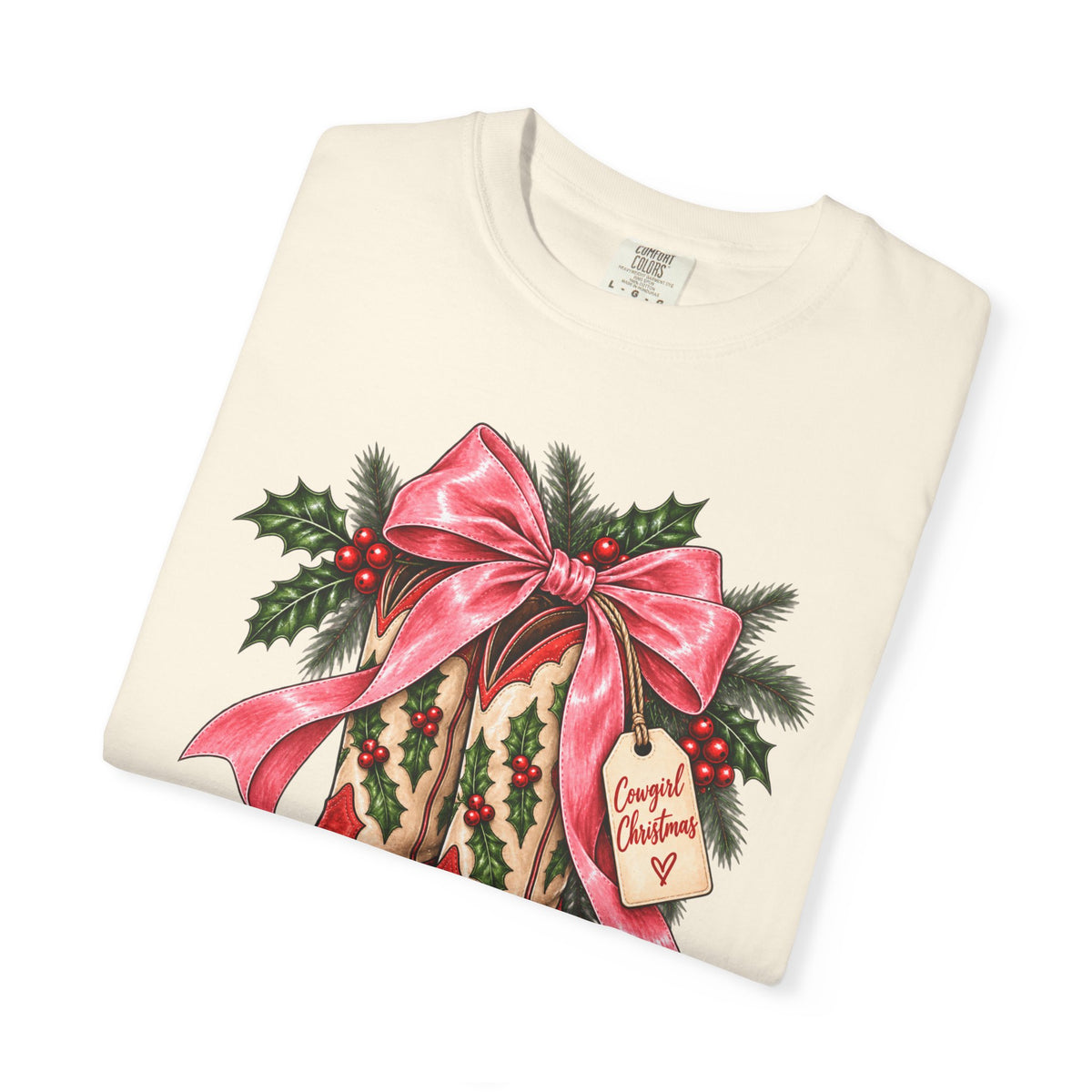 Christmas Cowboy Boots T-Shirt