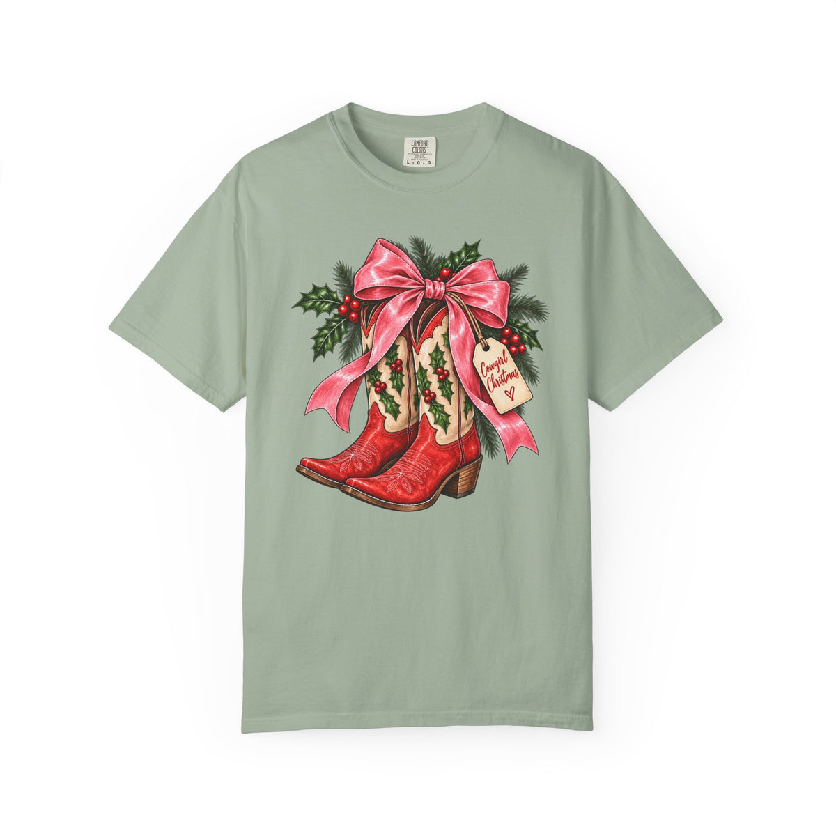 Christmas Cowboy Boots T-Shirt