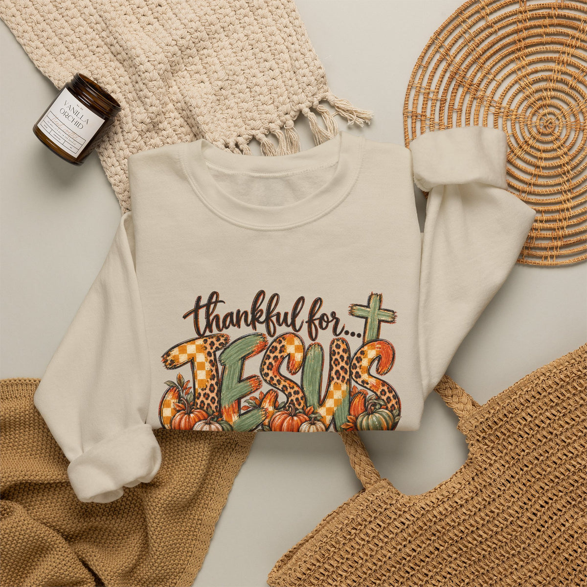 Thankful for Jesus Fall Sweatshirt
