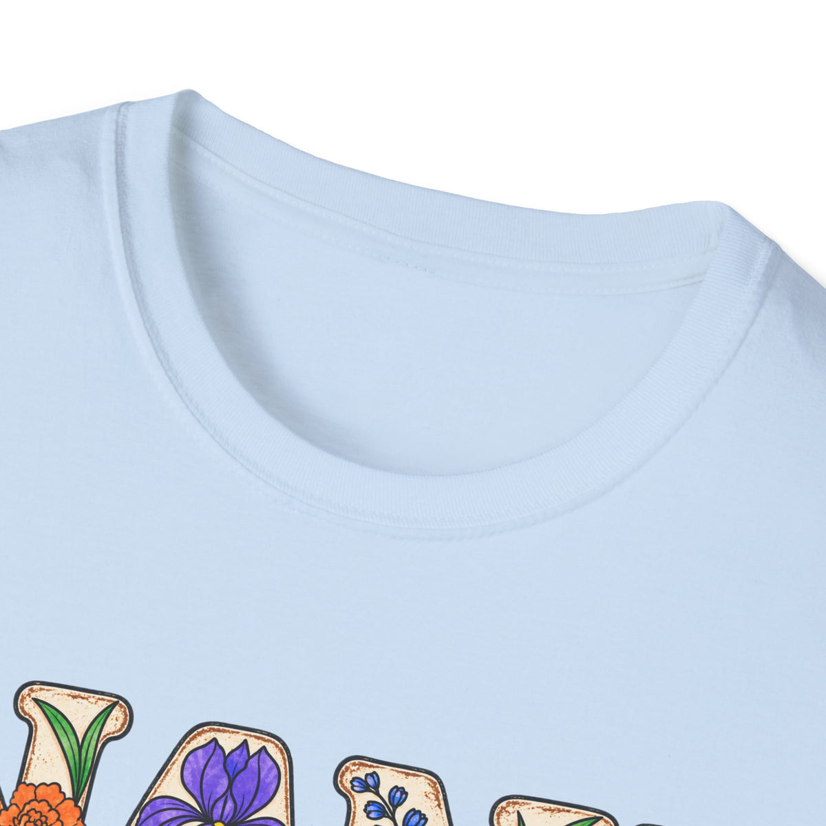NANI custom tee! With birth flowers and names.