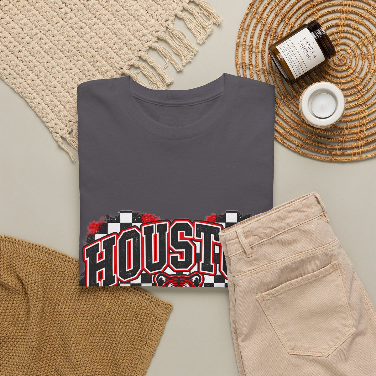 Houston Tigers Vintage Racing Tee