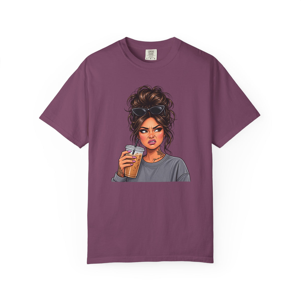 Iced Coffee Girl Custom T-Shirt