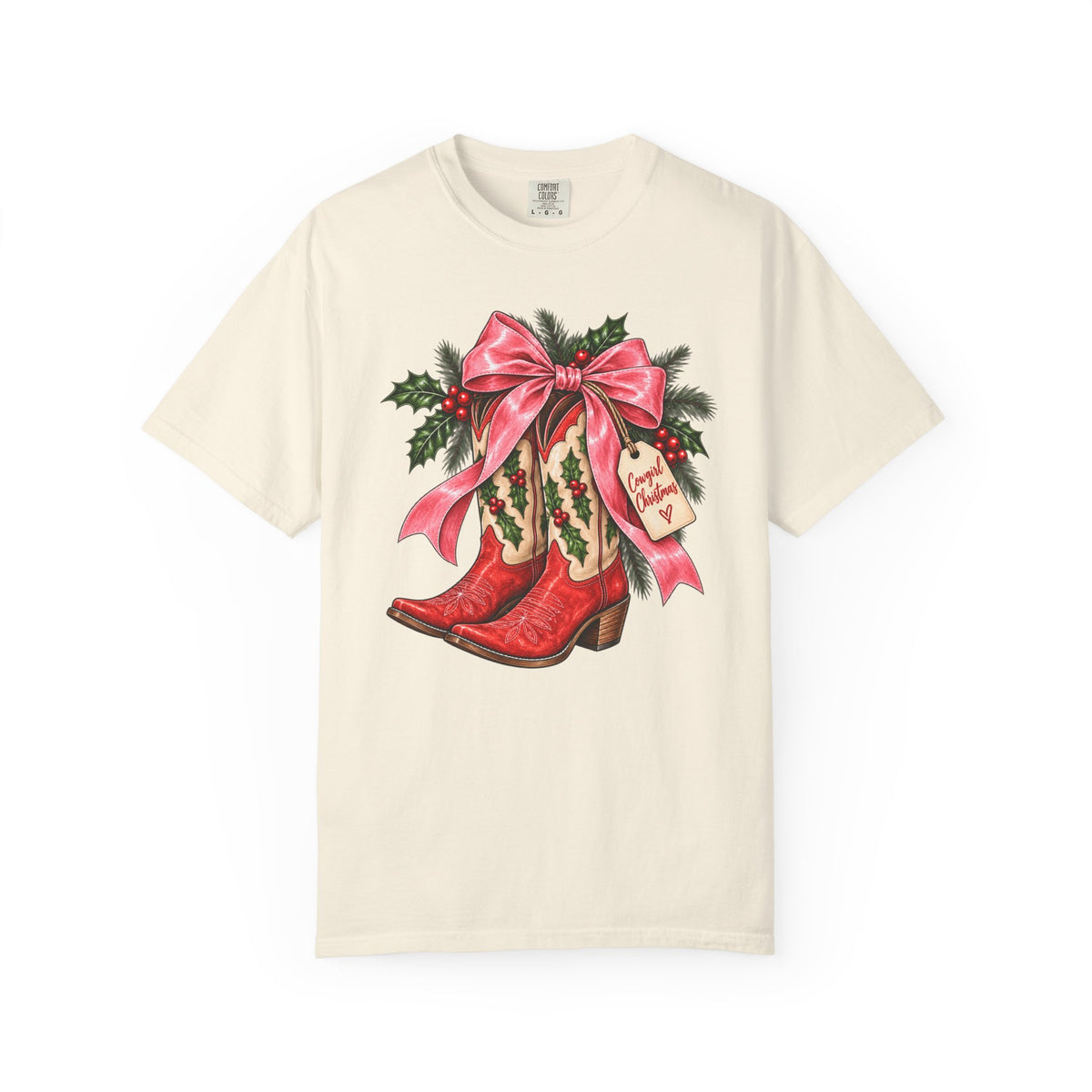 Christmas Cowboy Boots T-Shirt