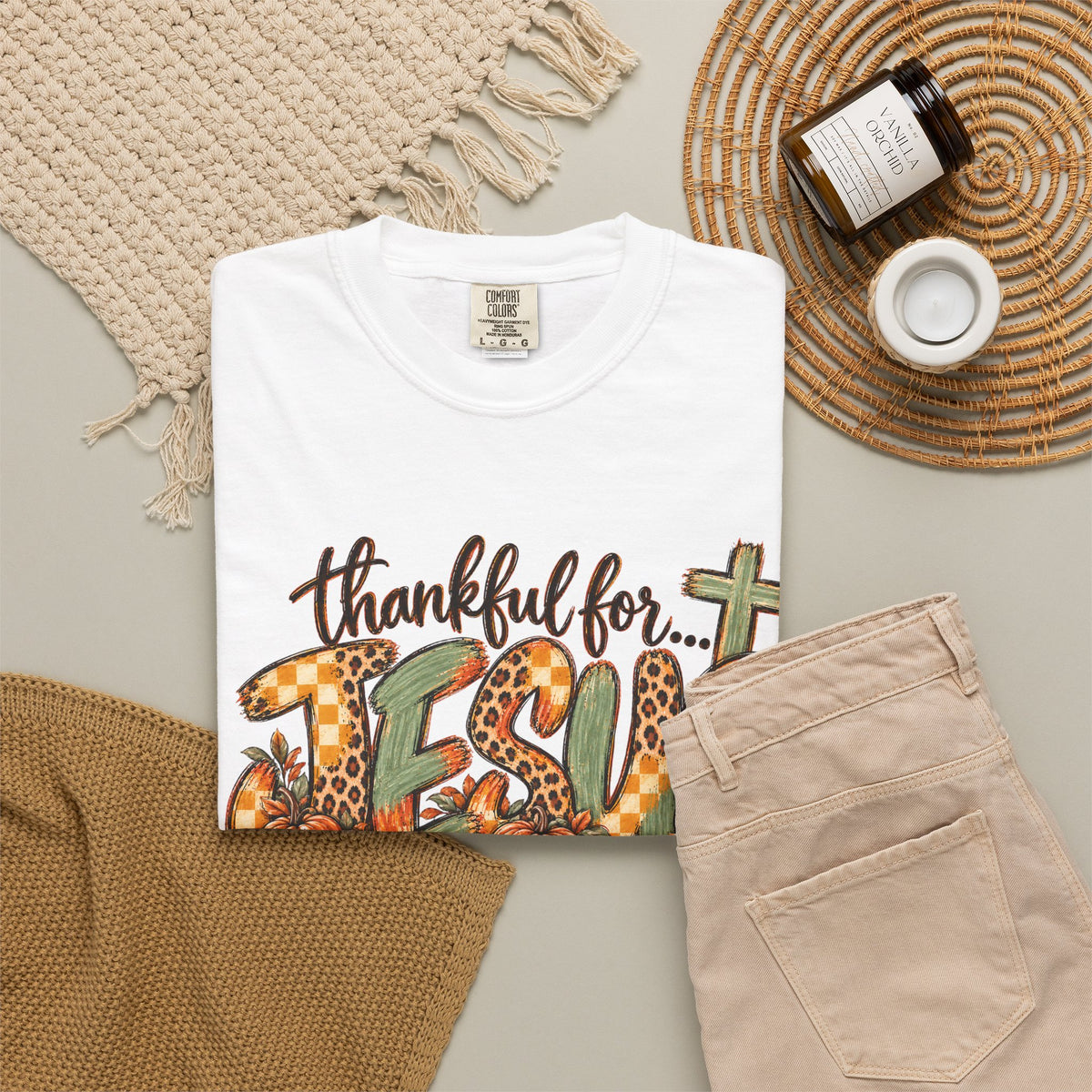 Fall Thankful for Jesus Tee