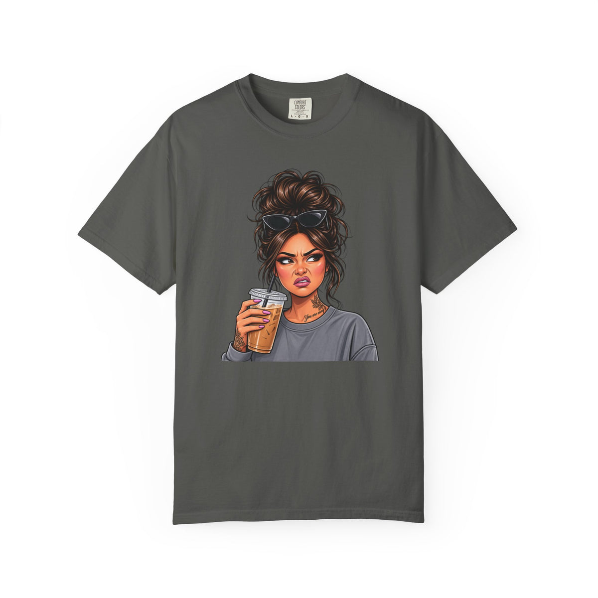 Iced Coffee Girl Custom T-Shirt