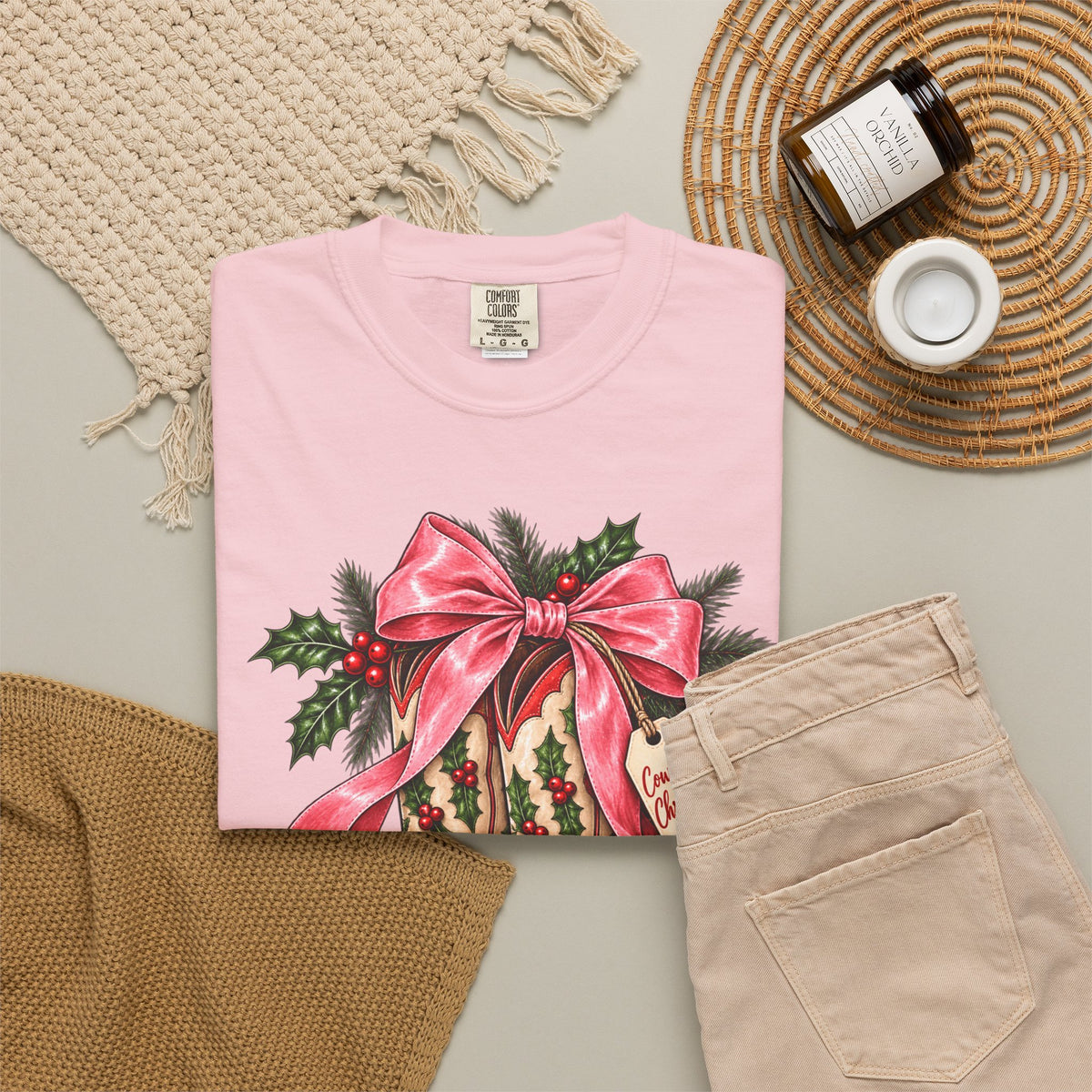 Christmas Cowboy Boots T-Shirt