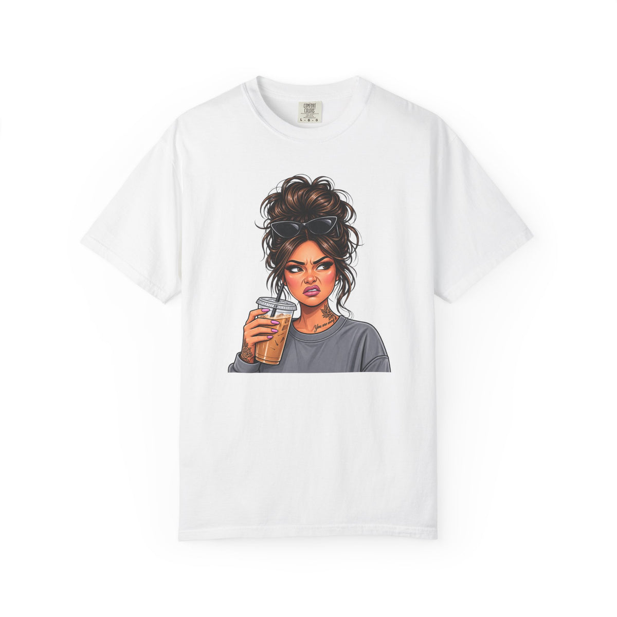 Iced Coffee Girl Custom T-Shirt