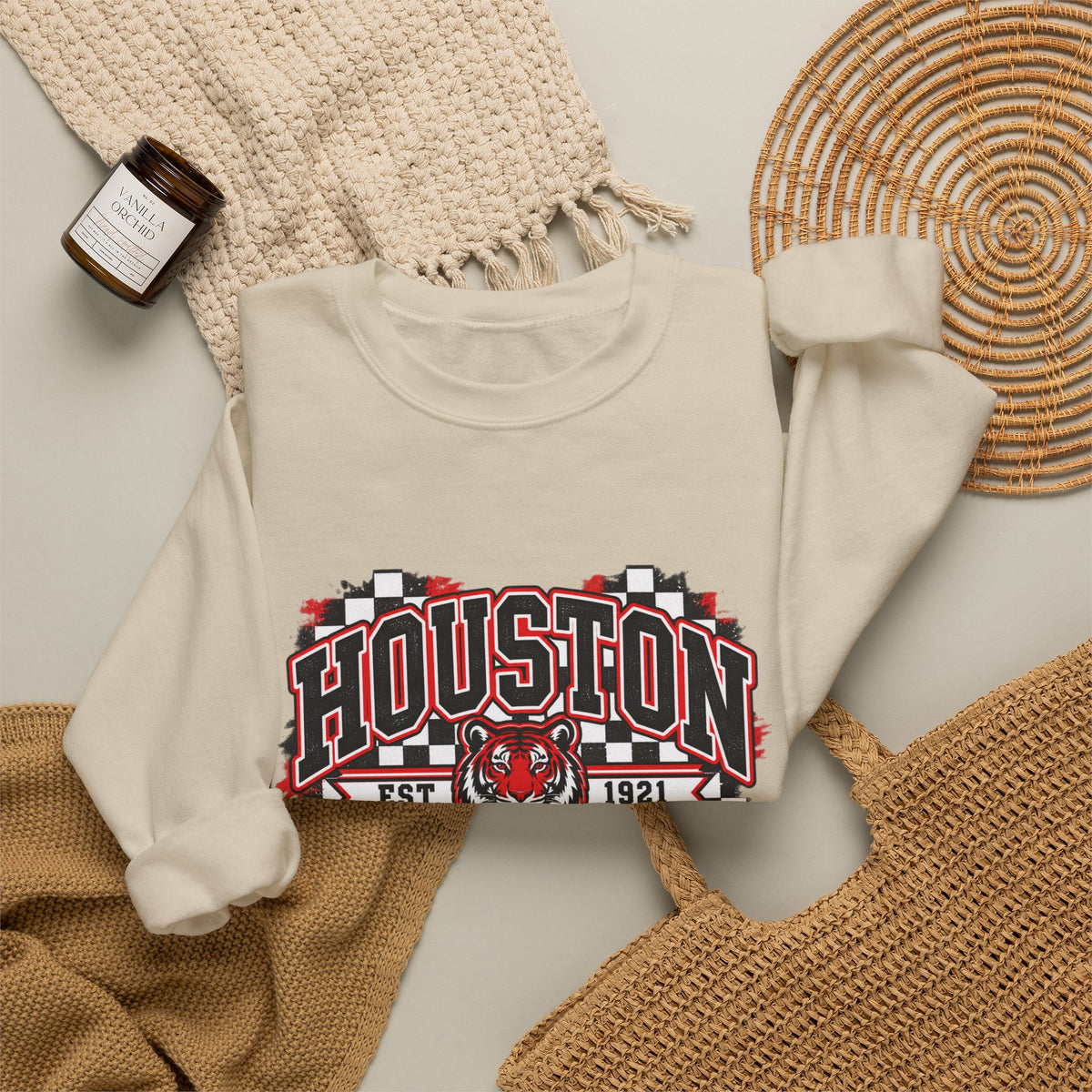 Houston Tigers Vintage Crewneck Sweatshirt