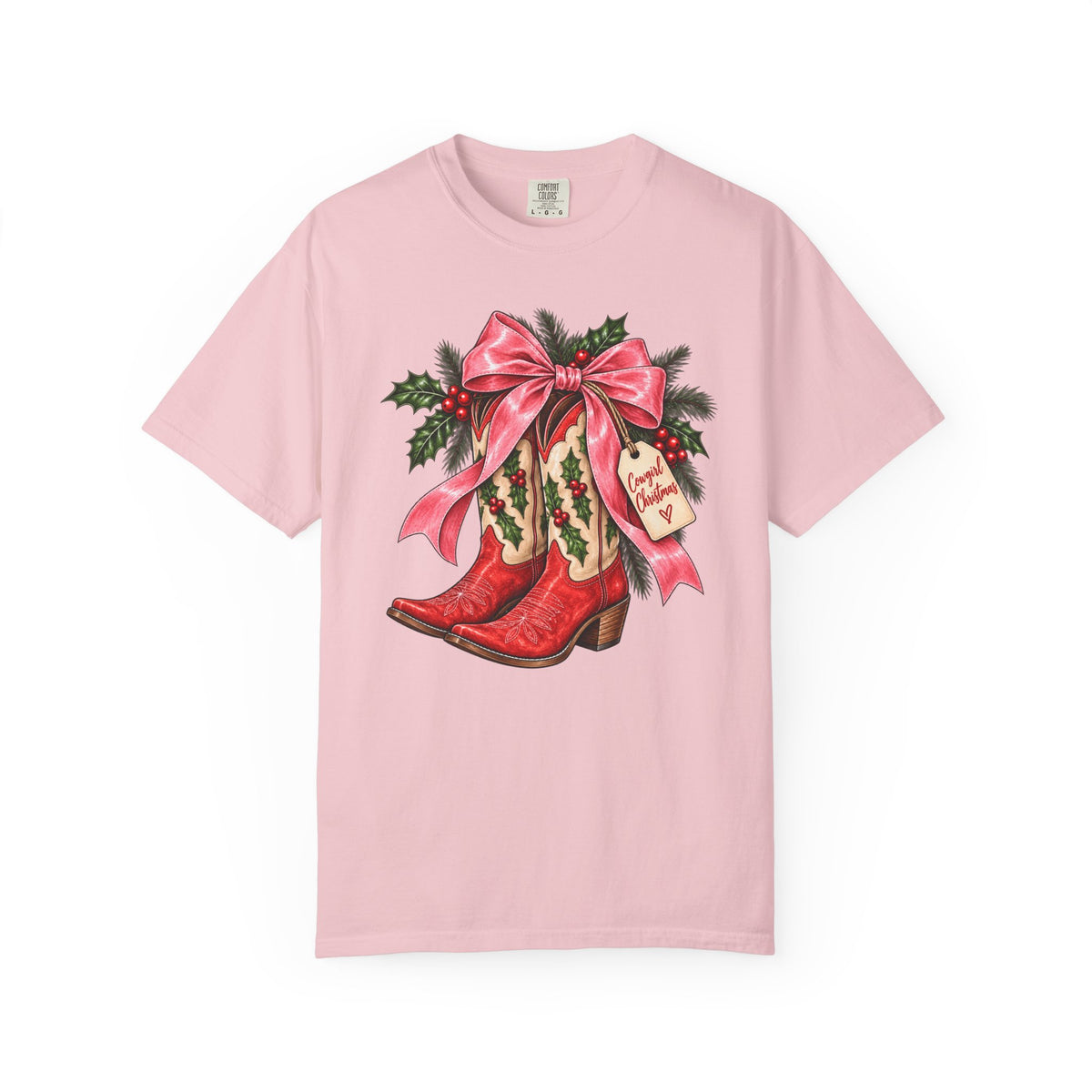 Christmas Cowboy Boots T-Shirt