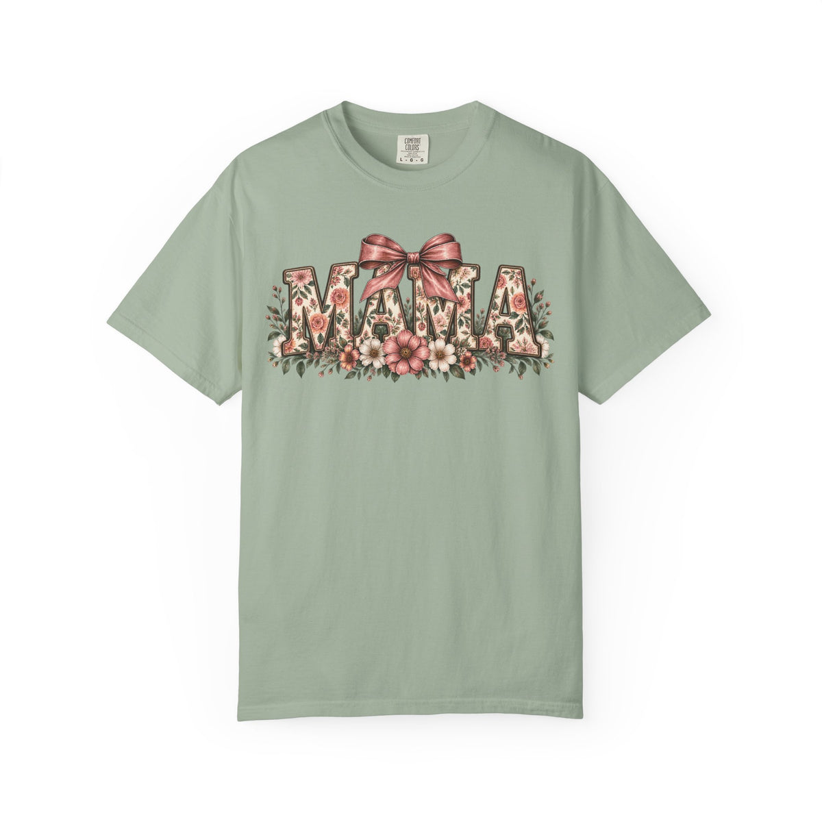 Mama Floral Bow Tee