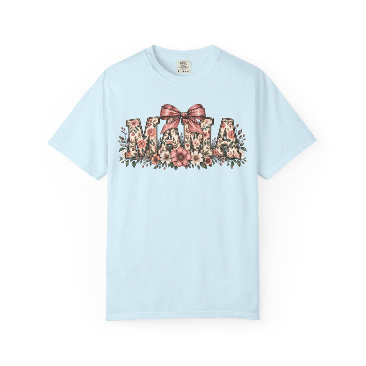 Mama Floral Bow Tee