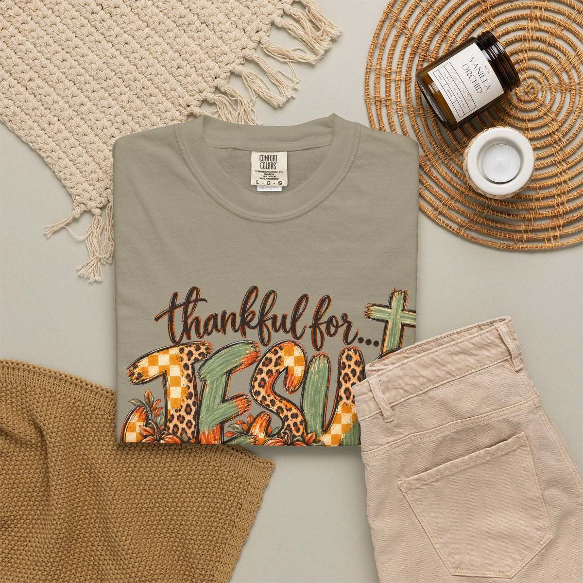 Fall Thankful for Jesus Tee