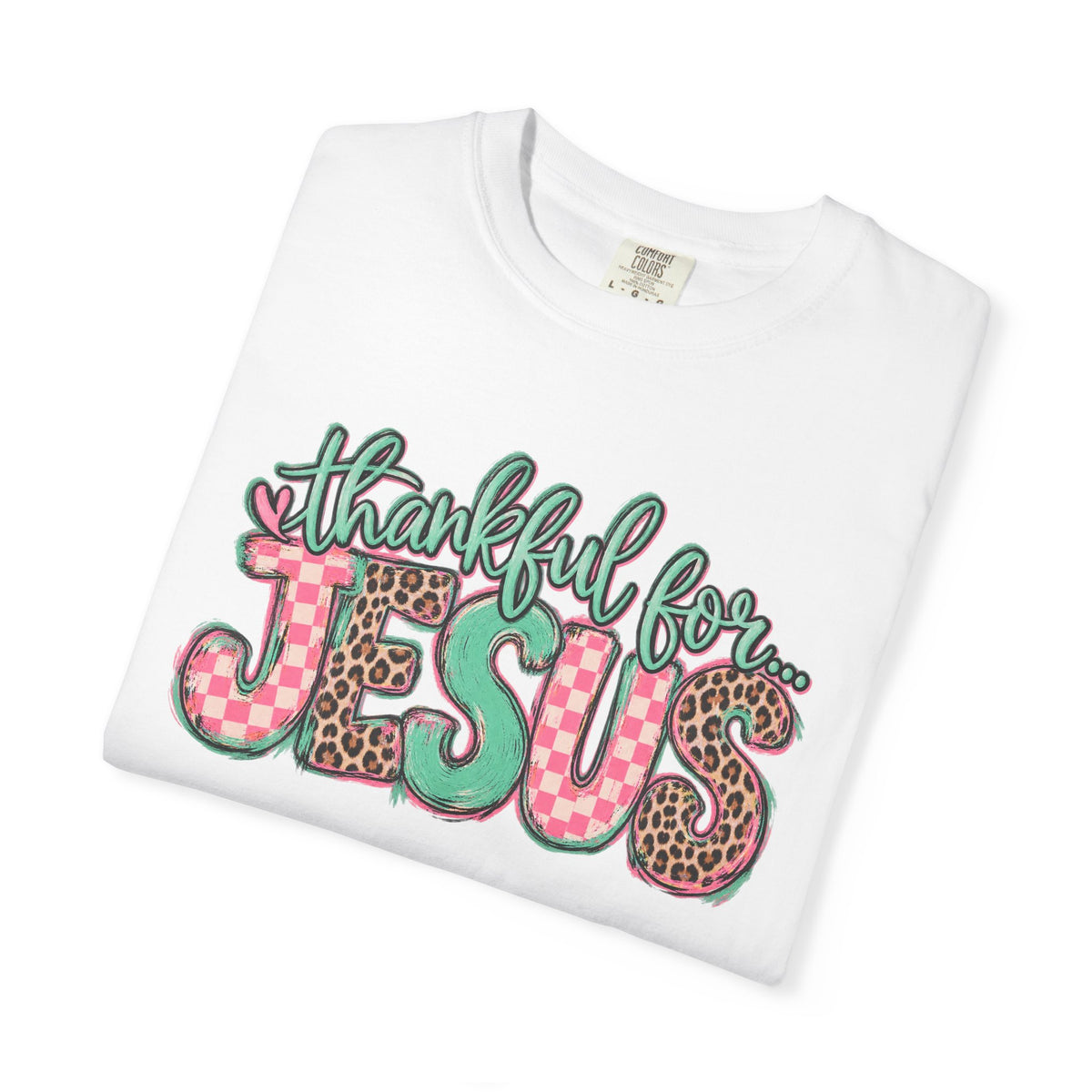 Thankful for Jesus Tee floral