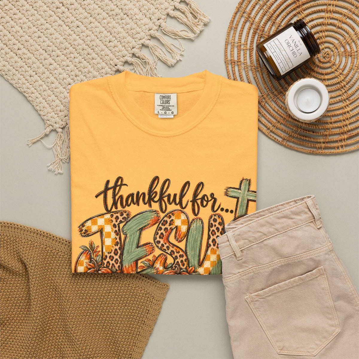 Fall Thankful for Jesus Tee