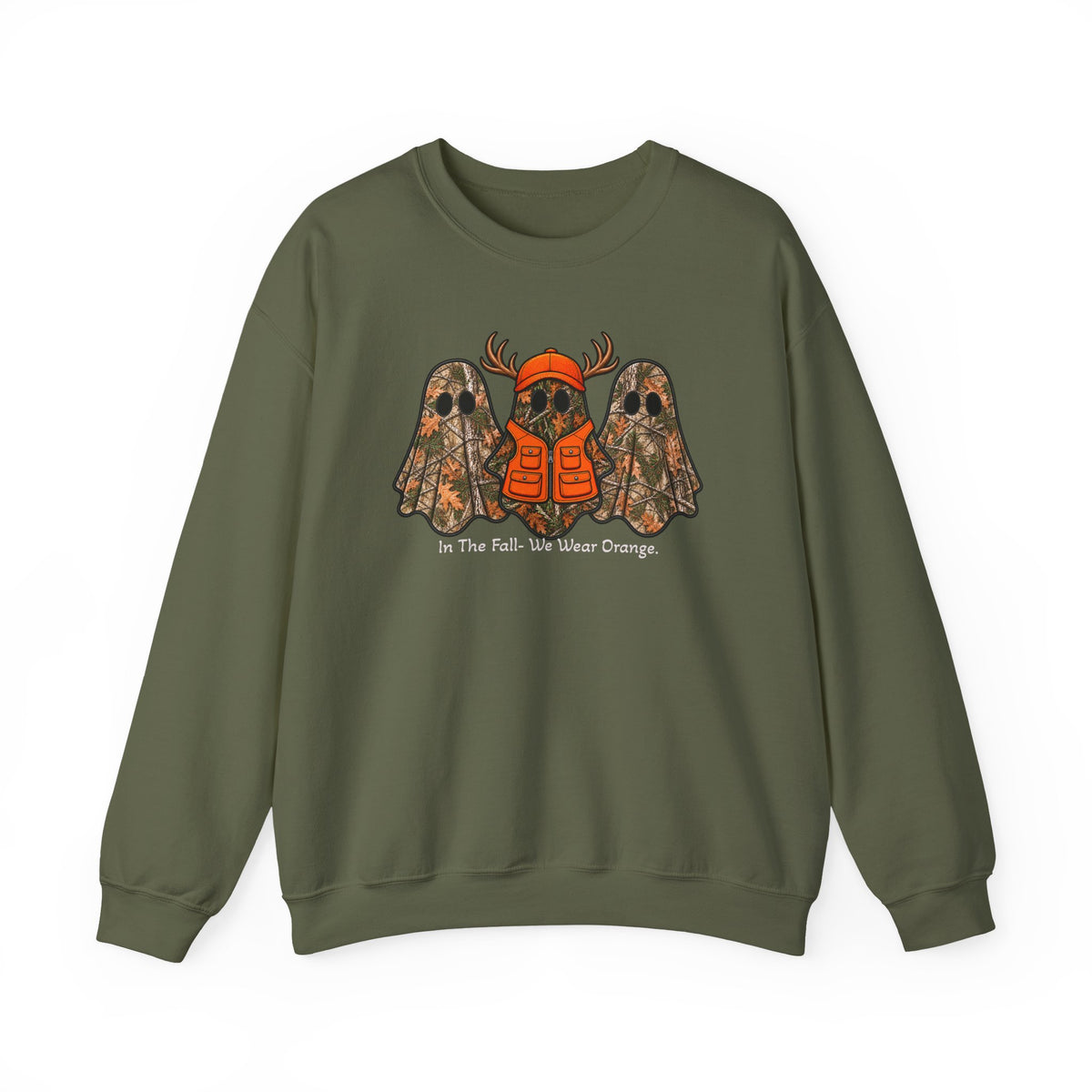 In the Fall We Wear Orange -Crewneck Sweatshirt