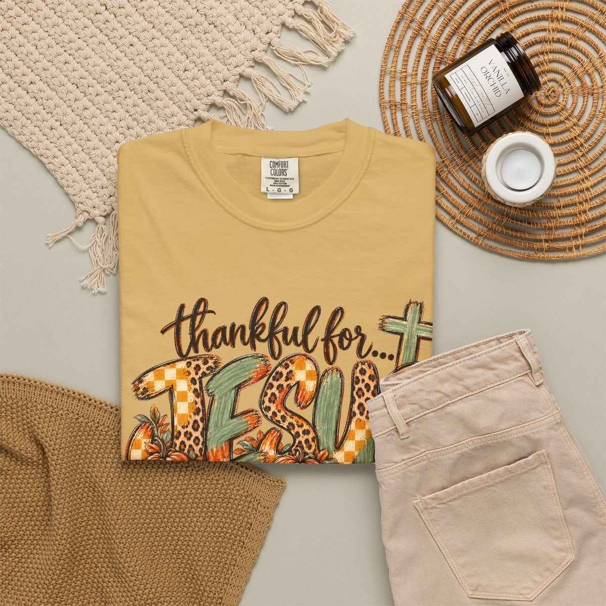 Fall Thankful for Jesus Tee