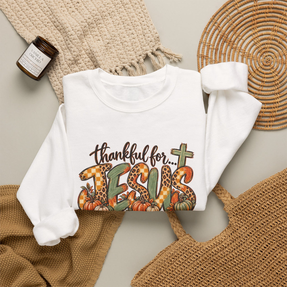Thankful for Jesus Fall Sweatshirt