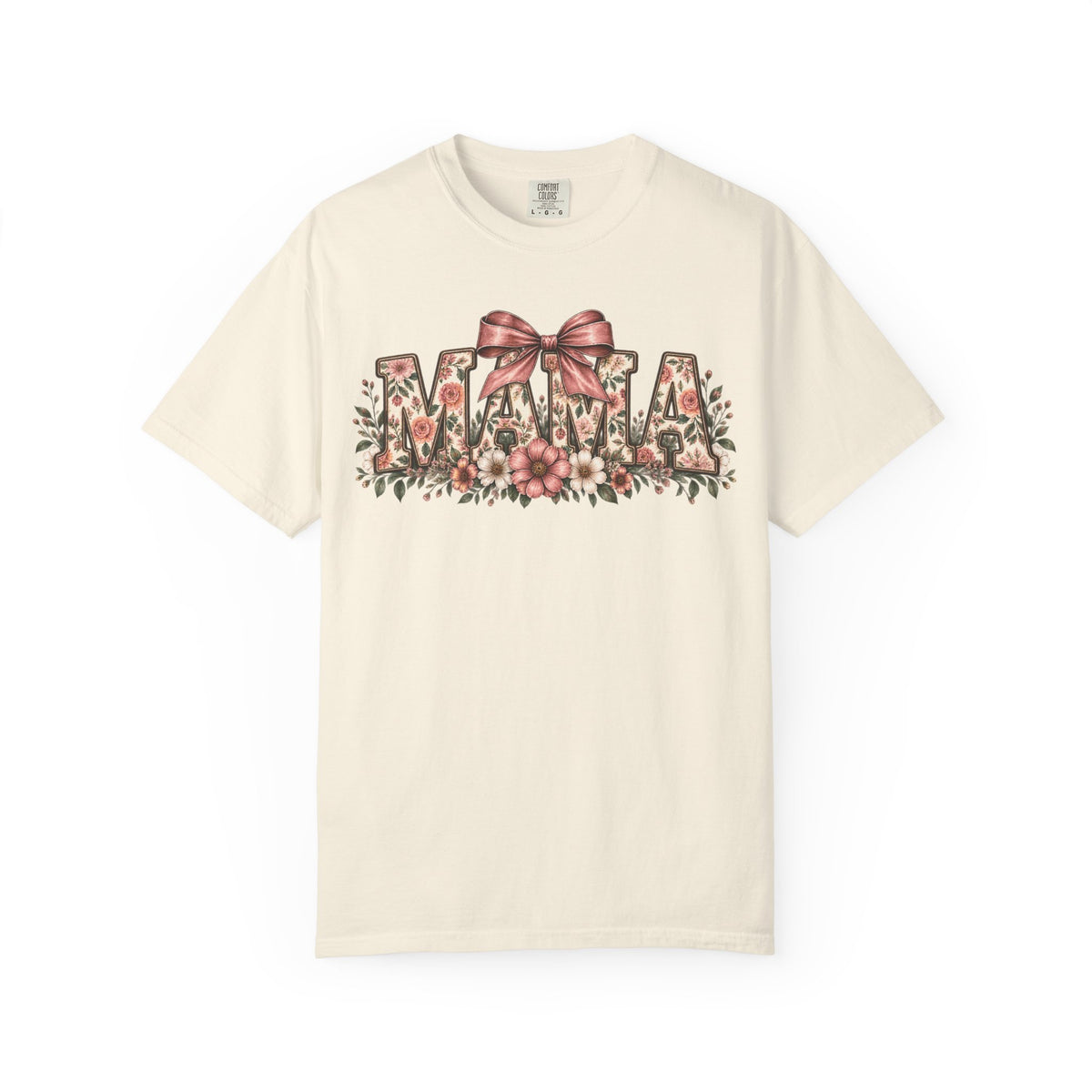 Mama Floral Bow Tee