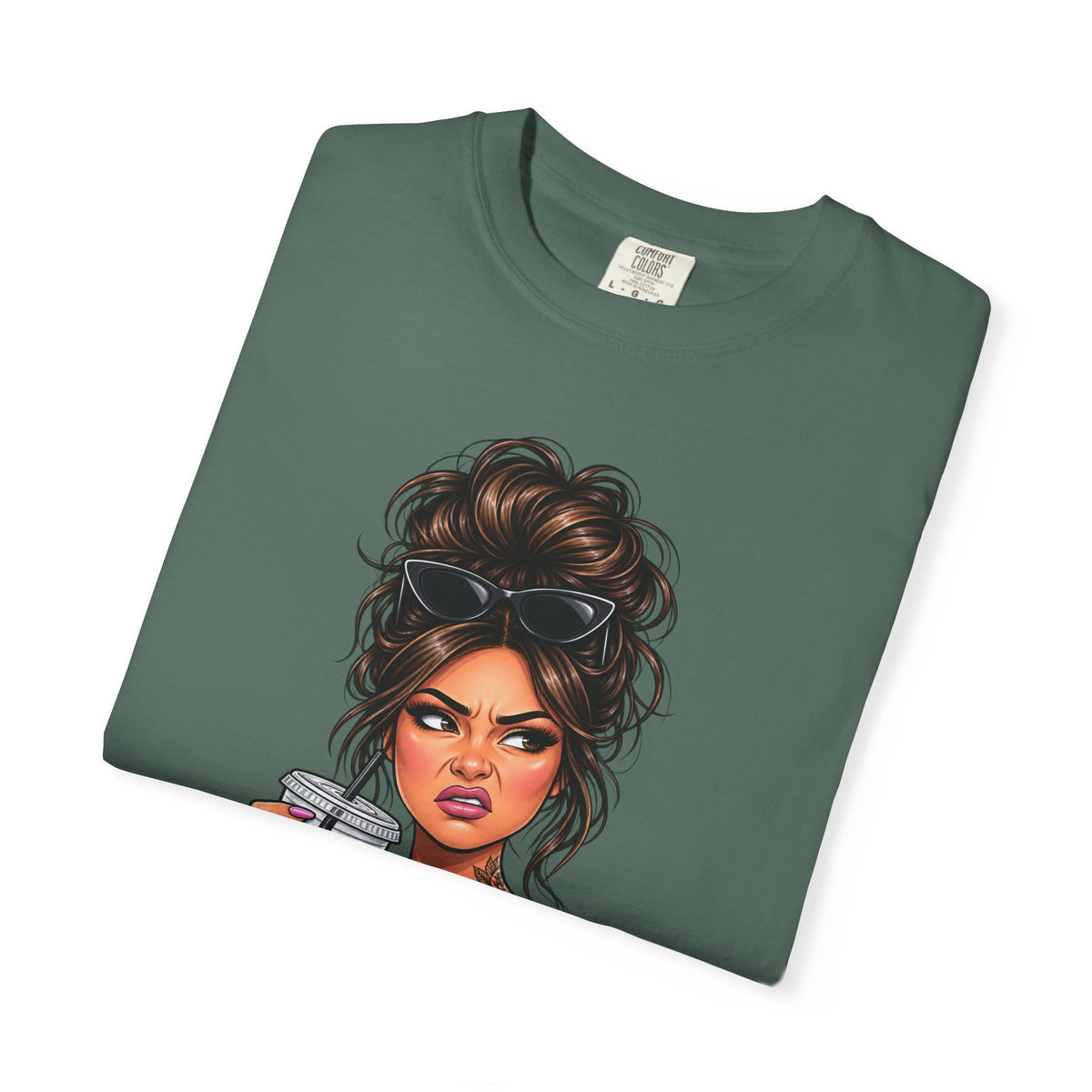 Iced Coffee Girl Custom T-Shirt