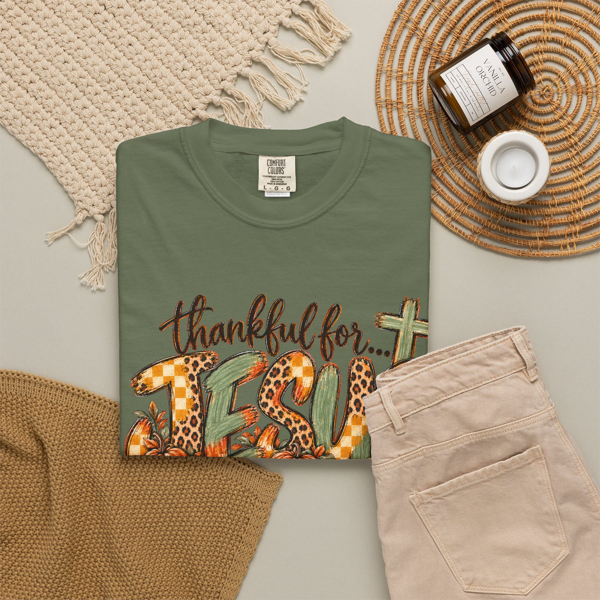 Fall Thankful for Jesus Tee