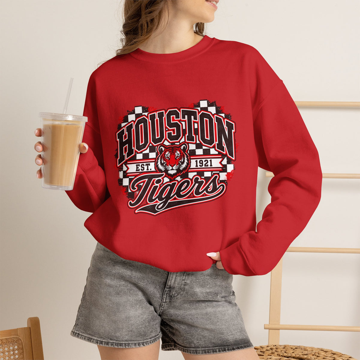 Houston Tigers Vintage Crewneck Sweatshirt