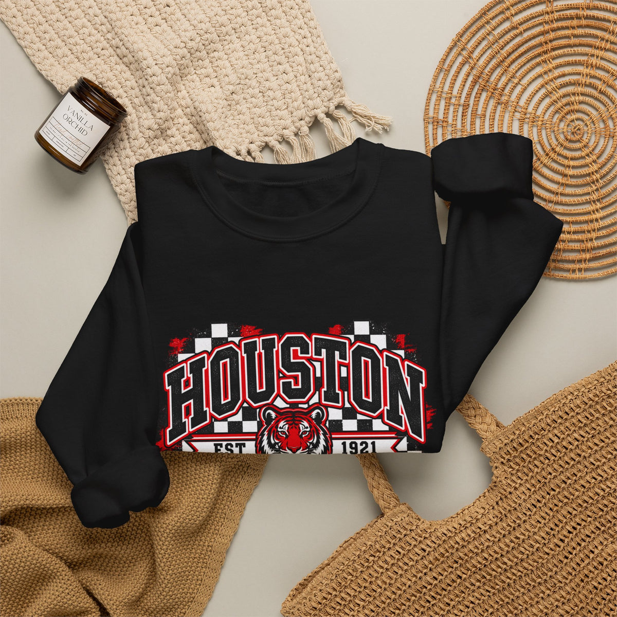 Houston Tigers Vintage Crewneck Sweatshirt