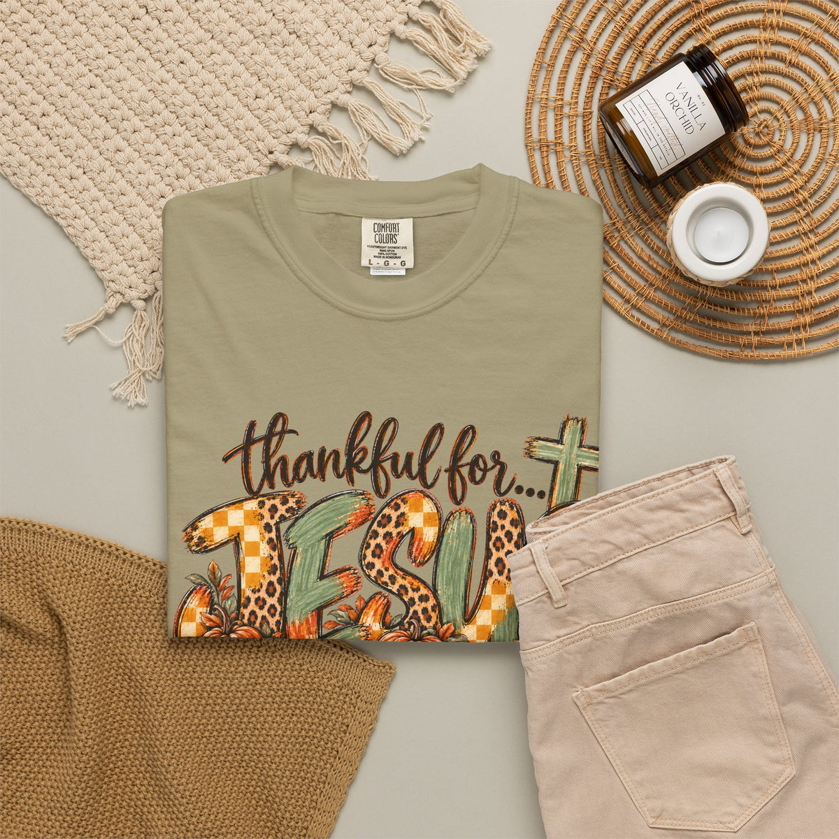 Fall Thankful for Jesus Tee