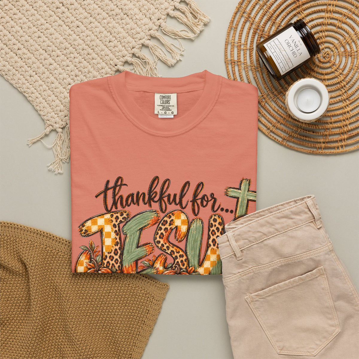 Fall Thankful for Jesus Tee