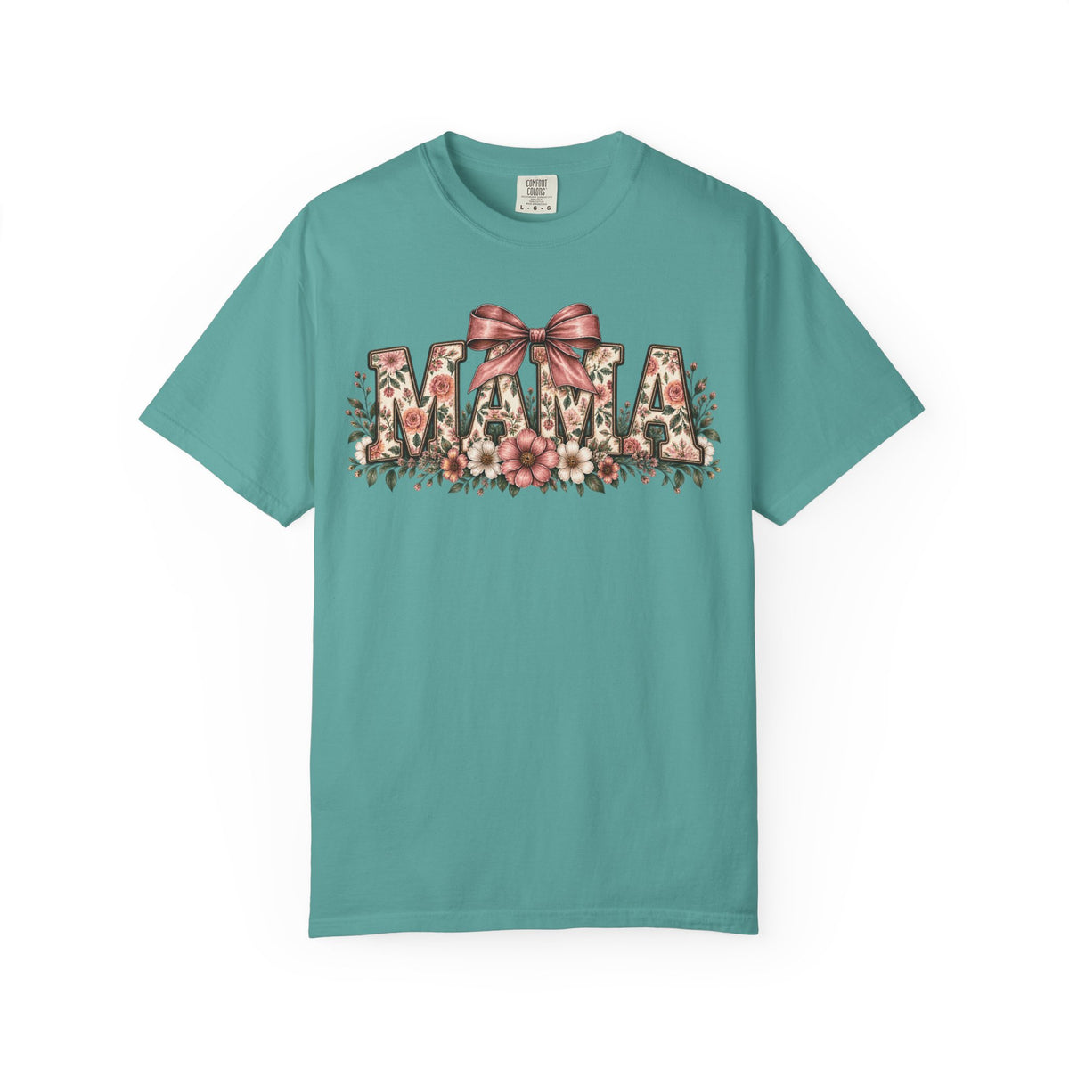Mama Floral Bow Tee