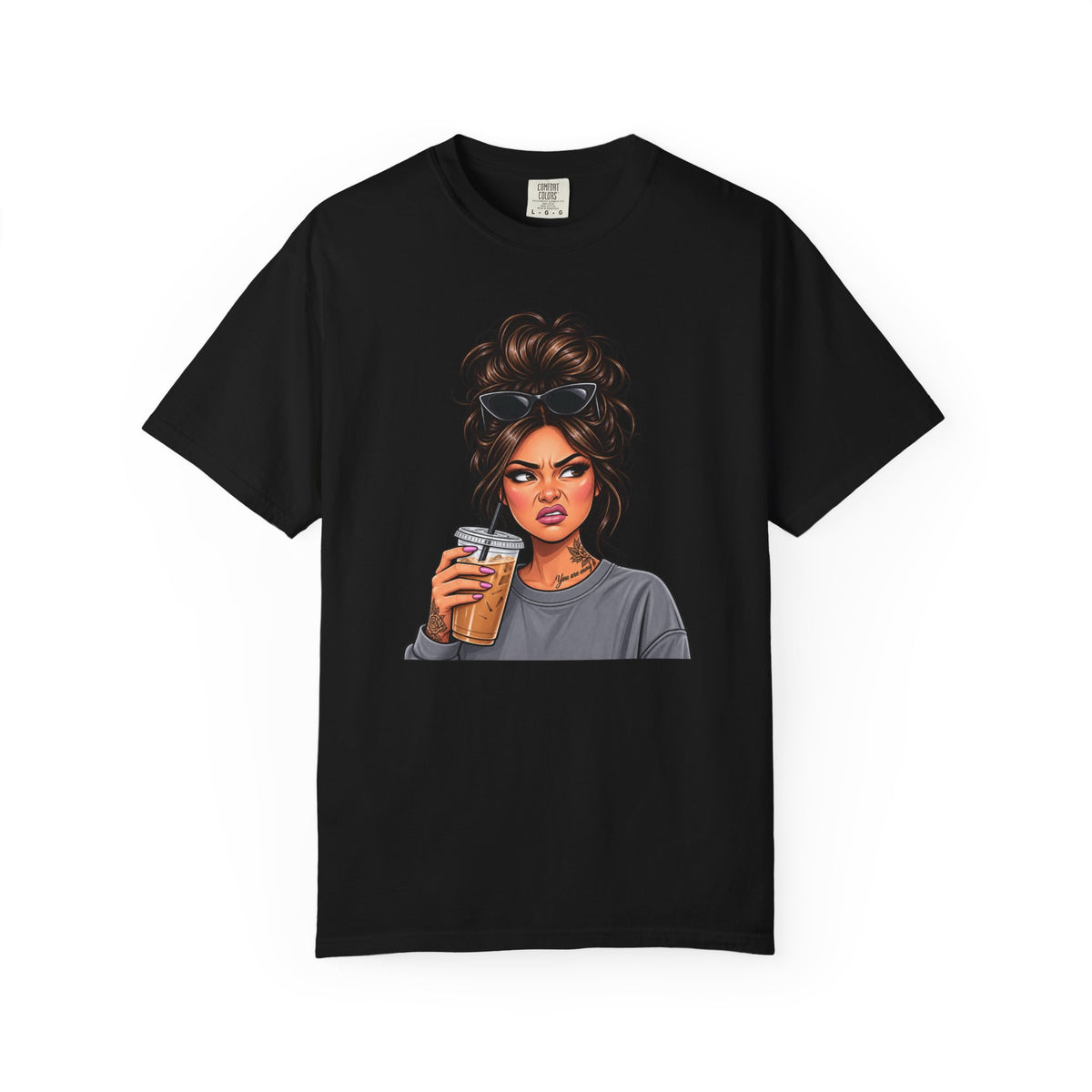 Iced Coffee Girl Custom T-Shirt