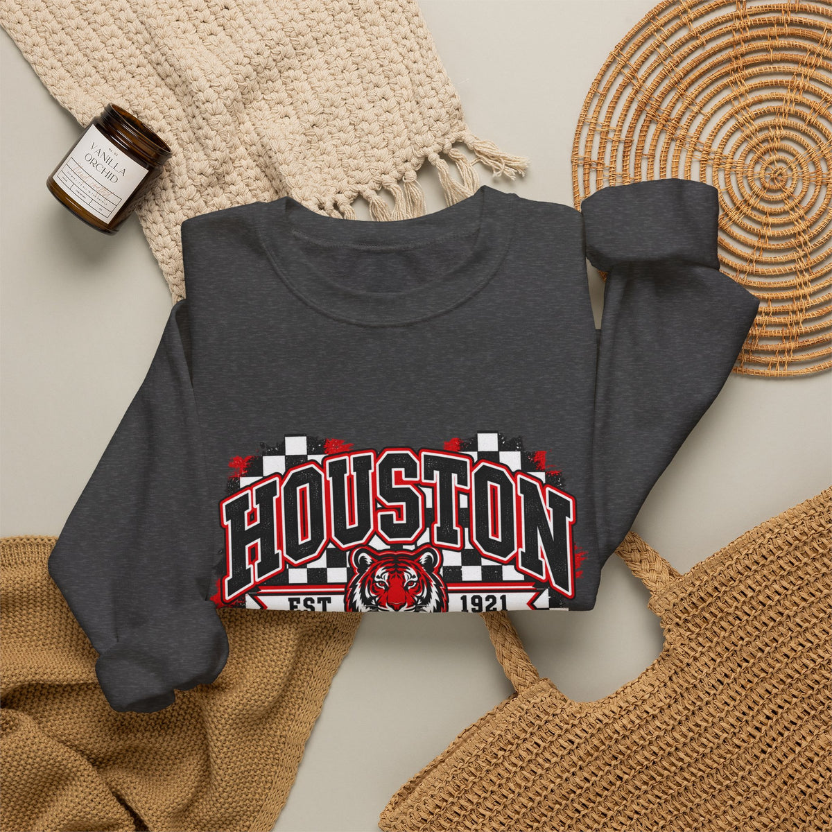 Houston Tigers Vintage Crewneck Sweatshirt