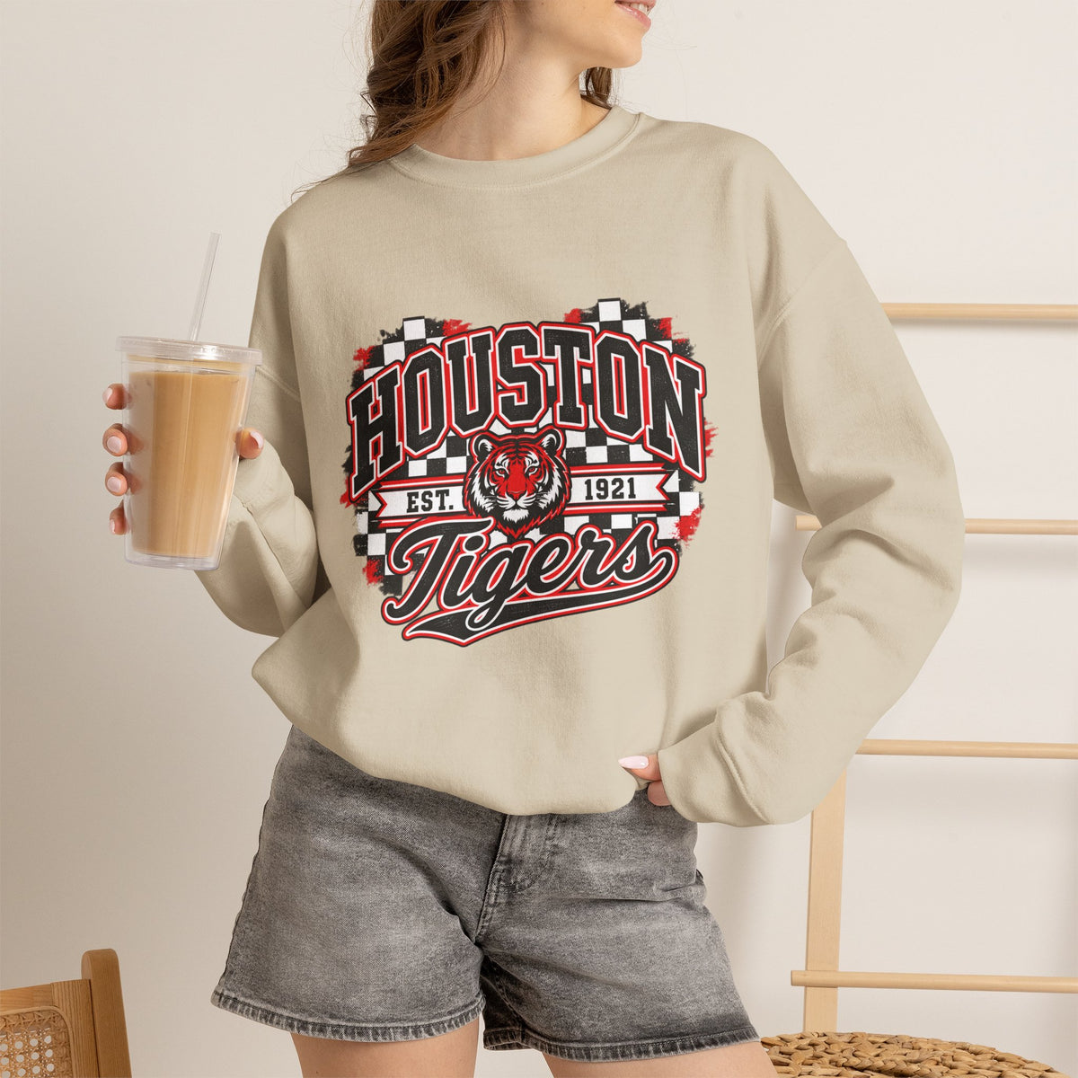 Houston Tigers Vintage Crewneck Sweatshirt