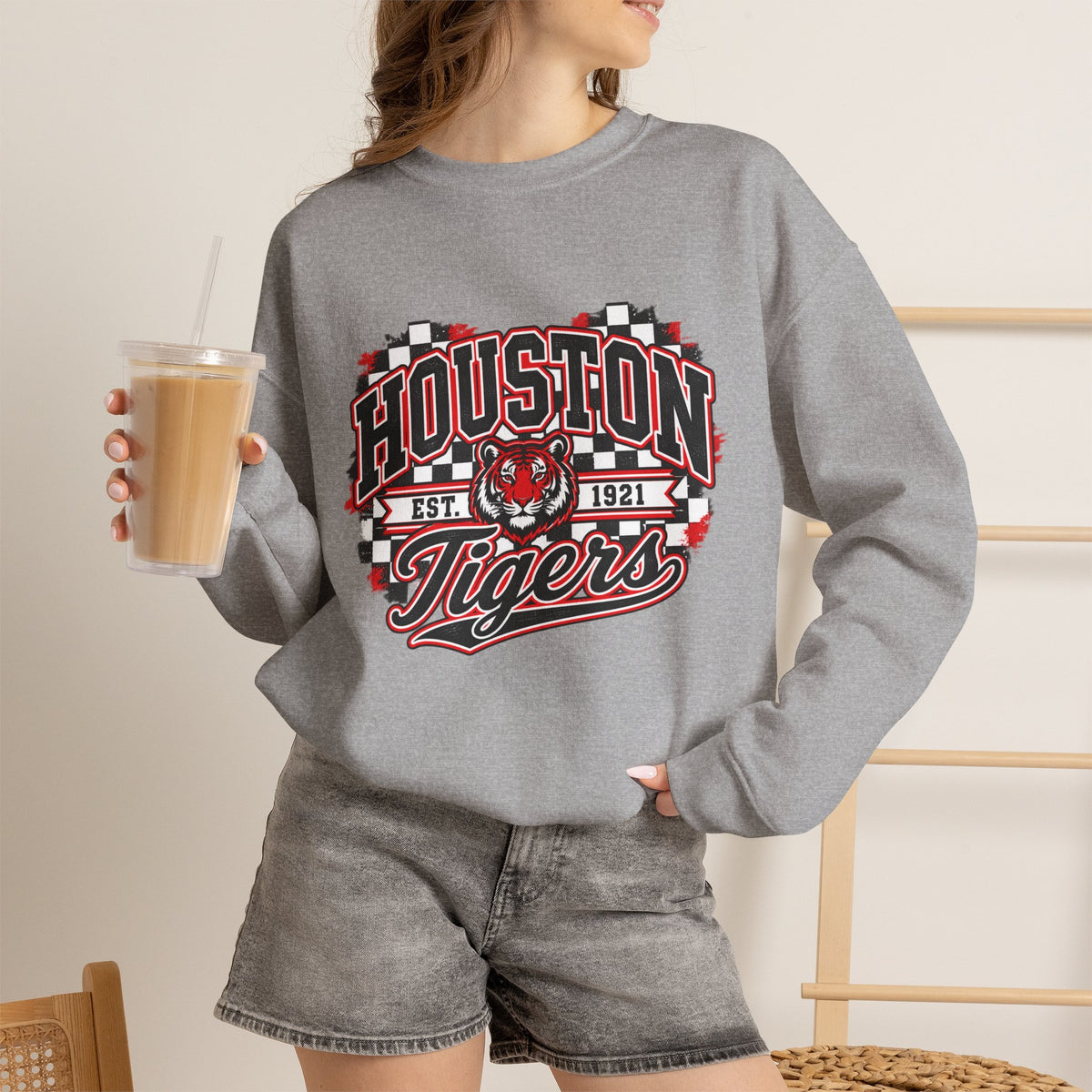 Houston Tigers Vintage Crewneck Sweatshirt