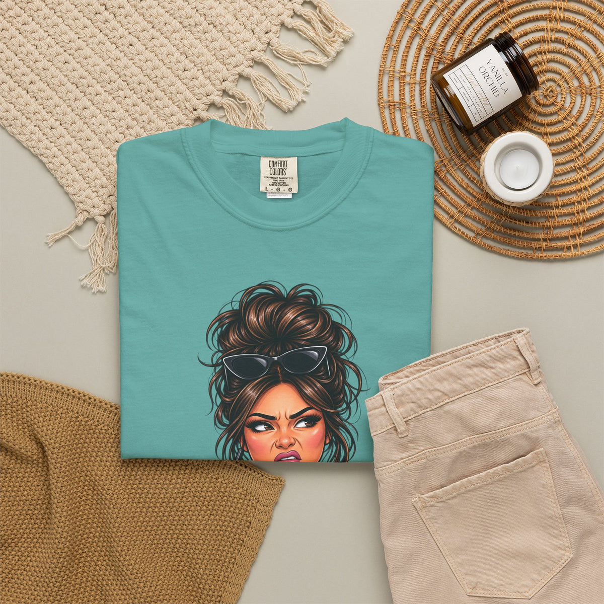 Iced Coffee Girl Custom T-Shirt