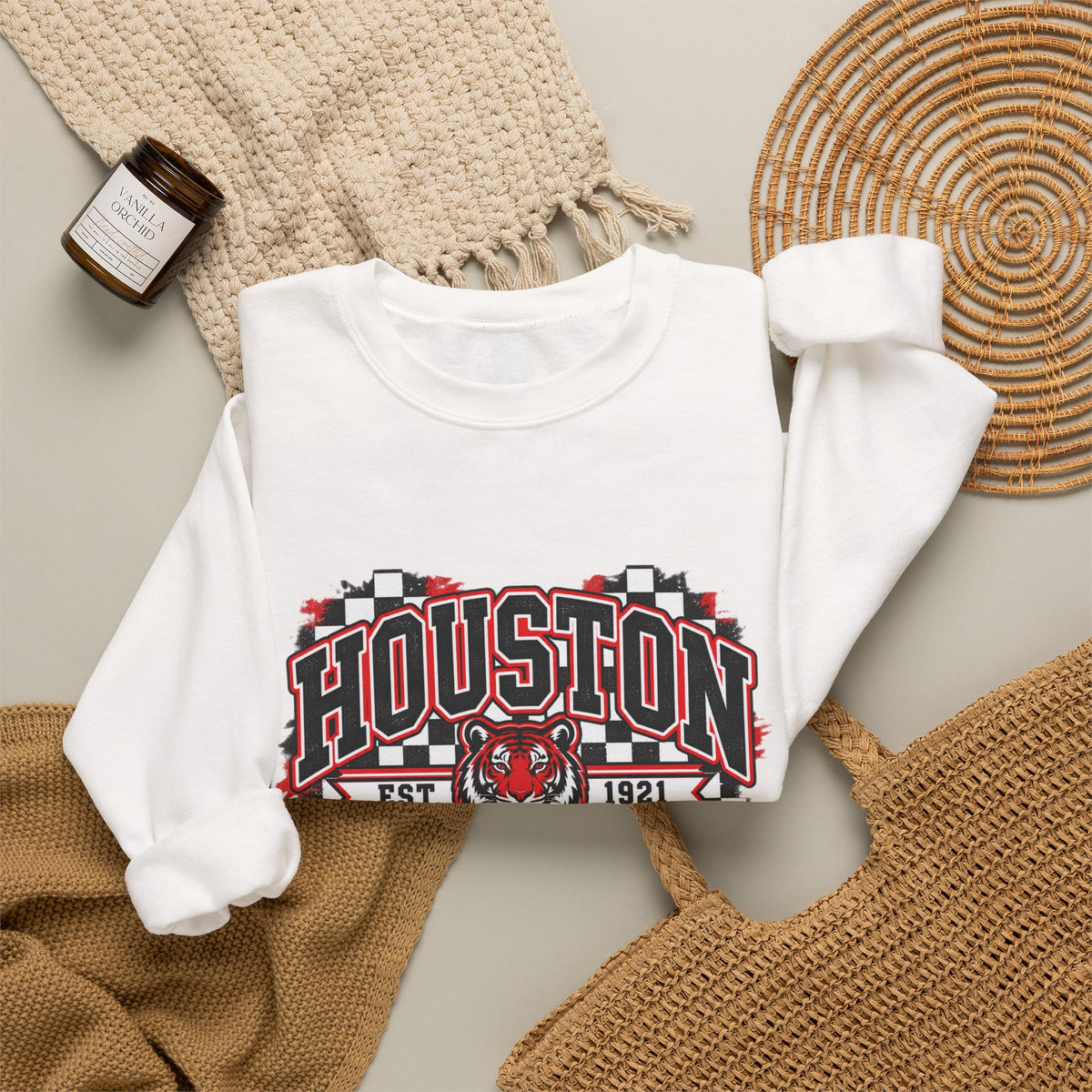Houston Tigers Vintage Crewneck Sweatshirt