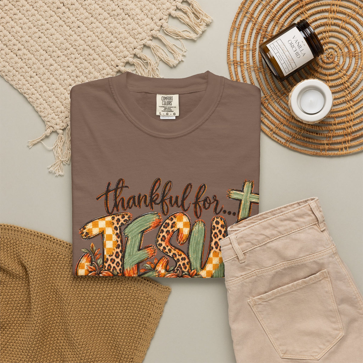 Fall Thankful for Jesus Tee