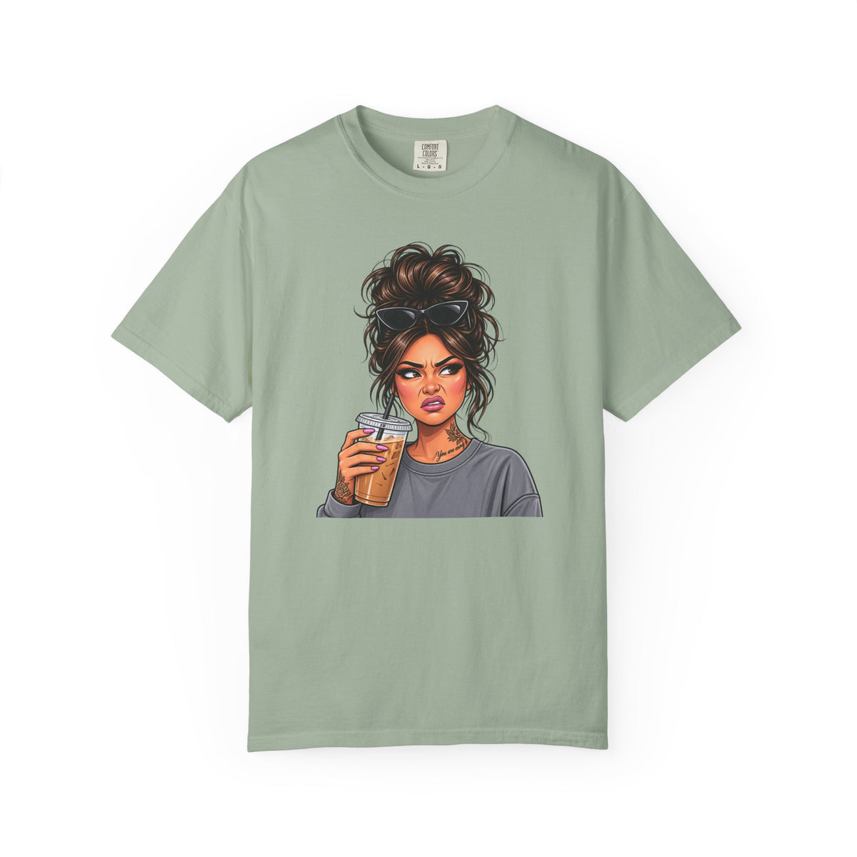 Iced Coffee Girl Custom T-Shirt