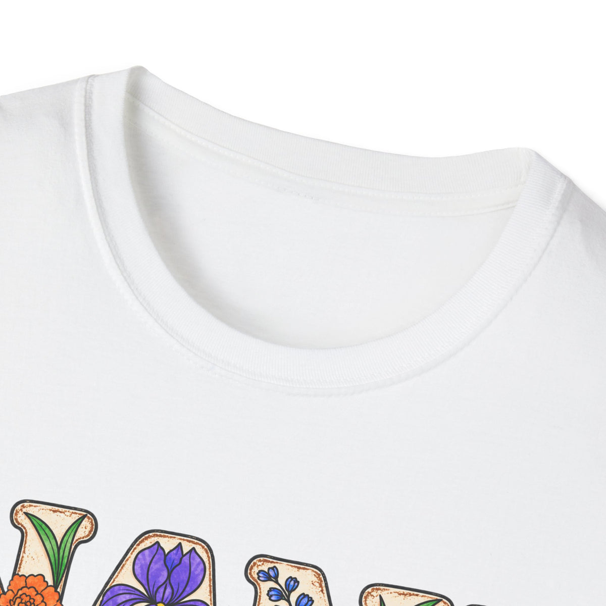 NANI custom tee! With birth flowers and names.