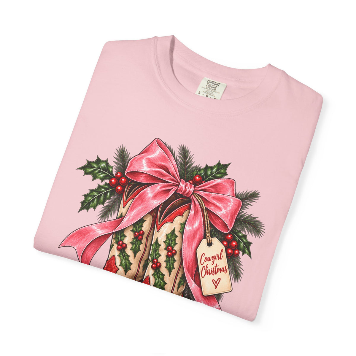 Christmas Cowboy Boots T-Shirt