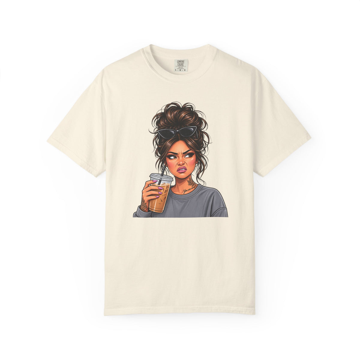 Iced Coffee Girl Custom T-Shirt