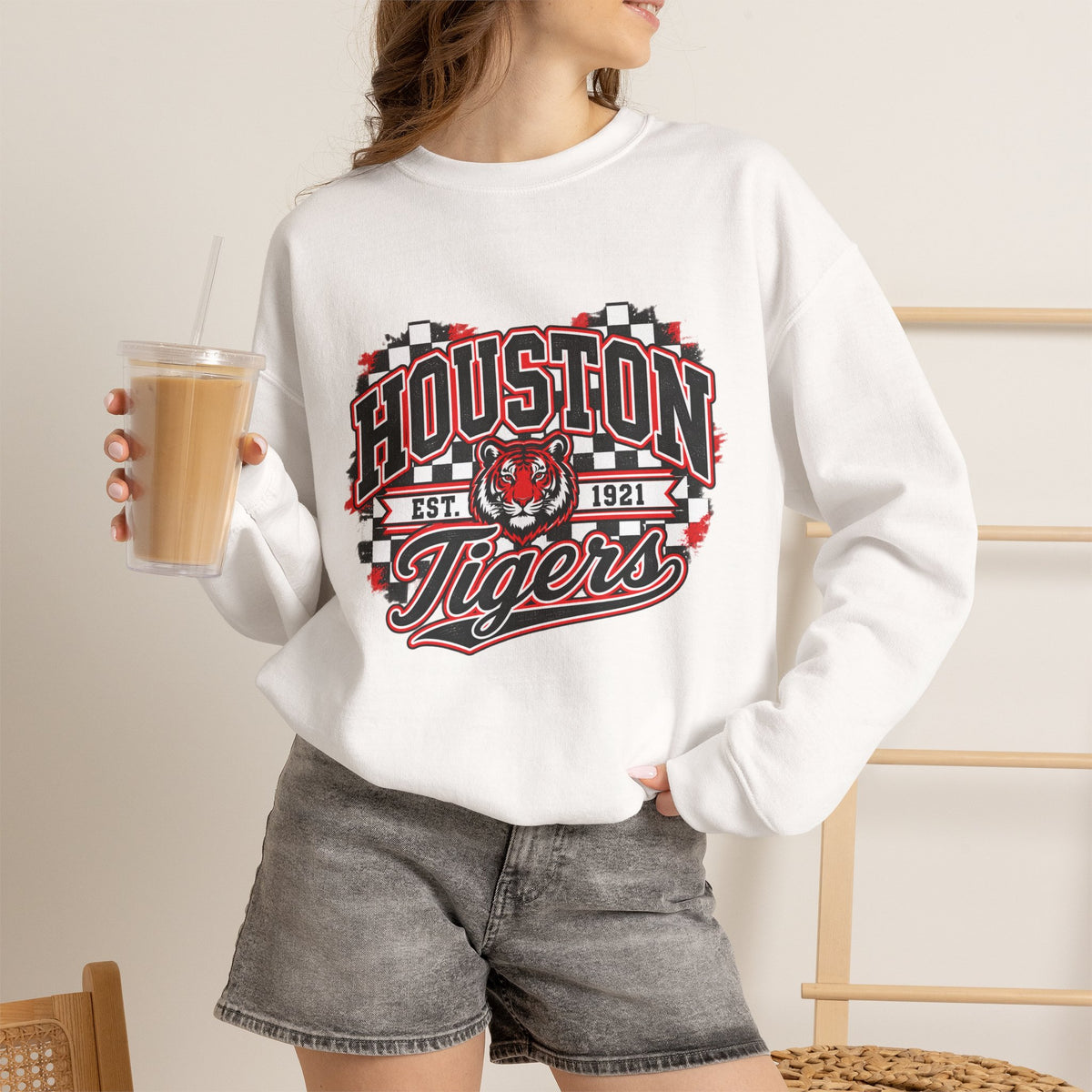 Houston Tigers Vintage Crewneck Sweatshirt