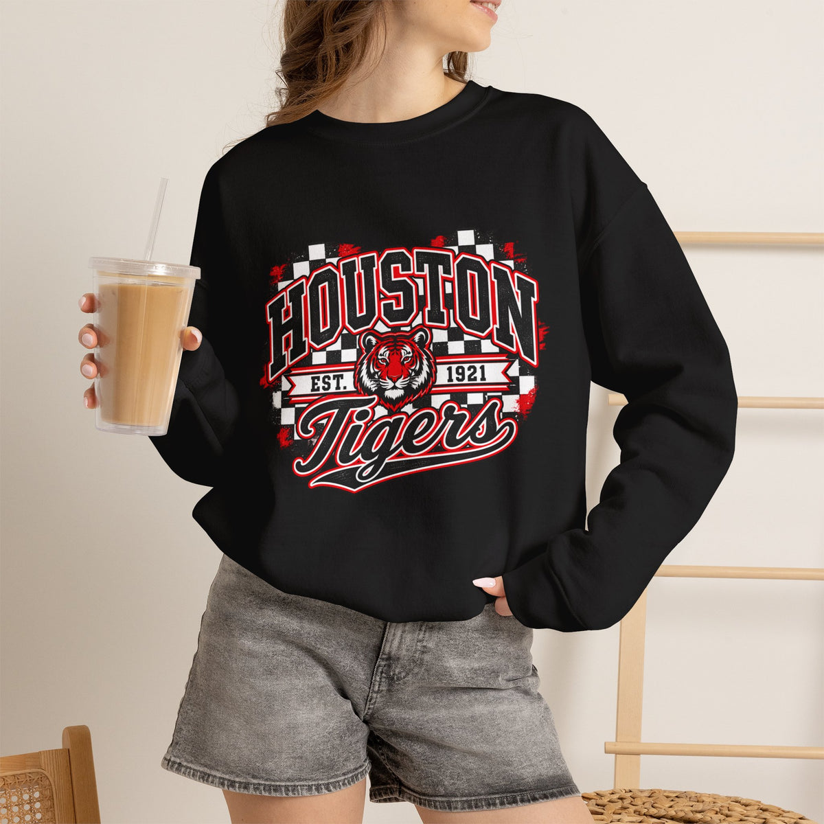 Houston Tigers Vintage Crewneck Sweatshirt