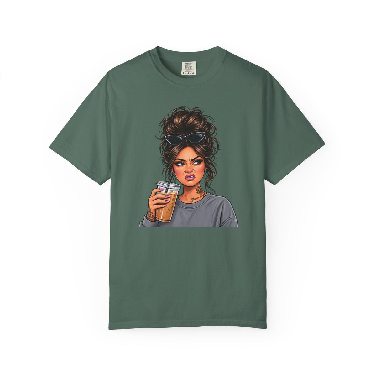 Iced Coffee Girl Custom T-Shirt