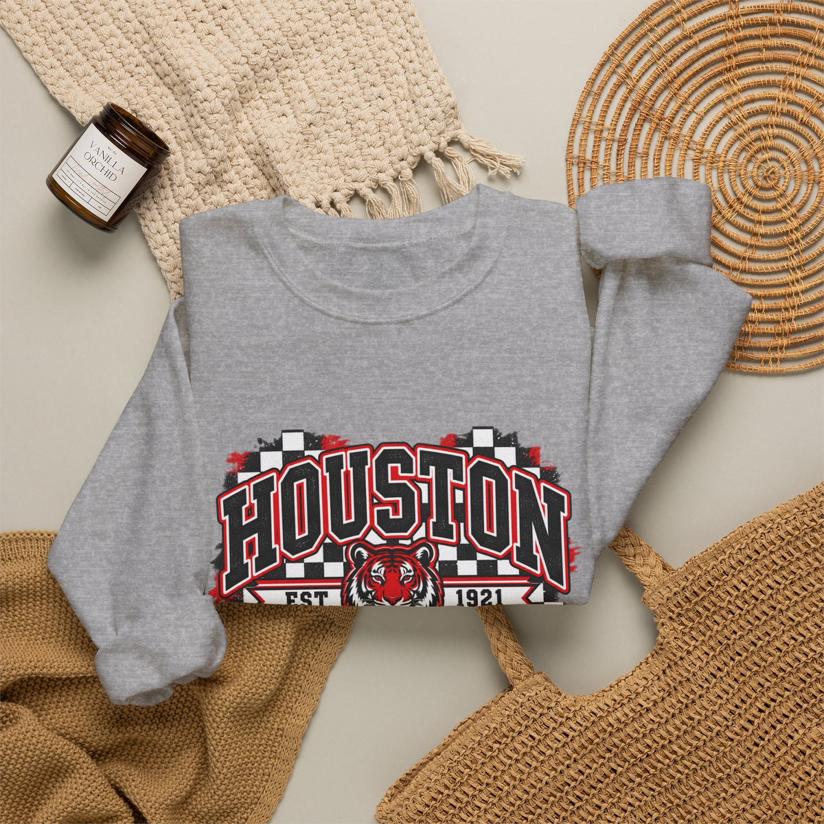 Houston Tigers Vintage Crewneck Sweatshirt
