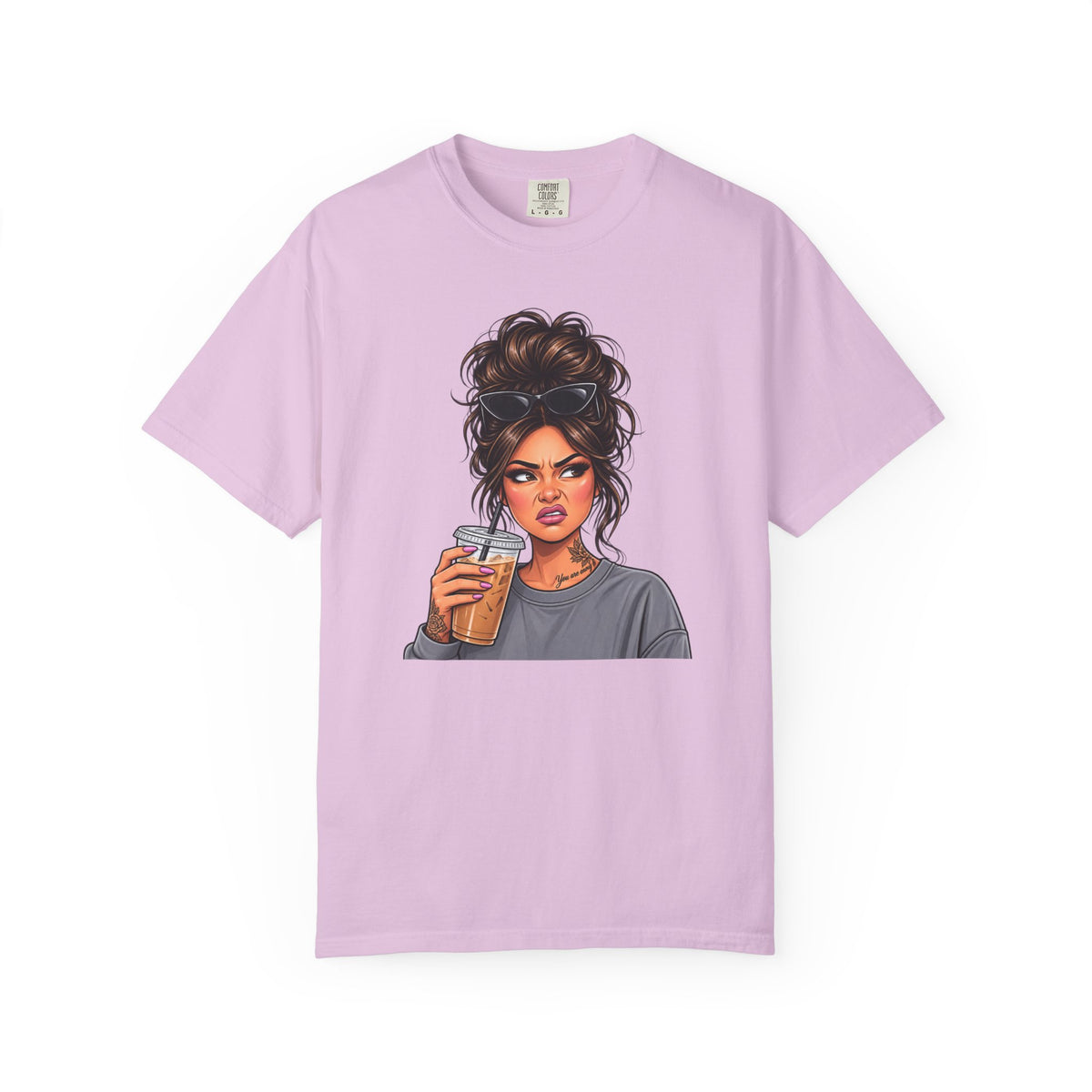 Iced Coffee Girl Custom T-Shirt
