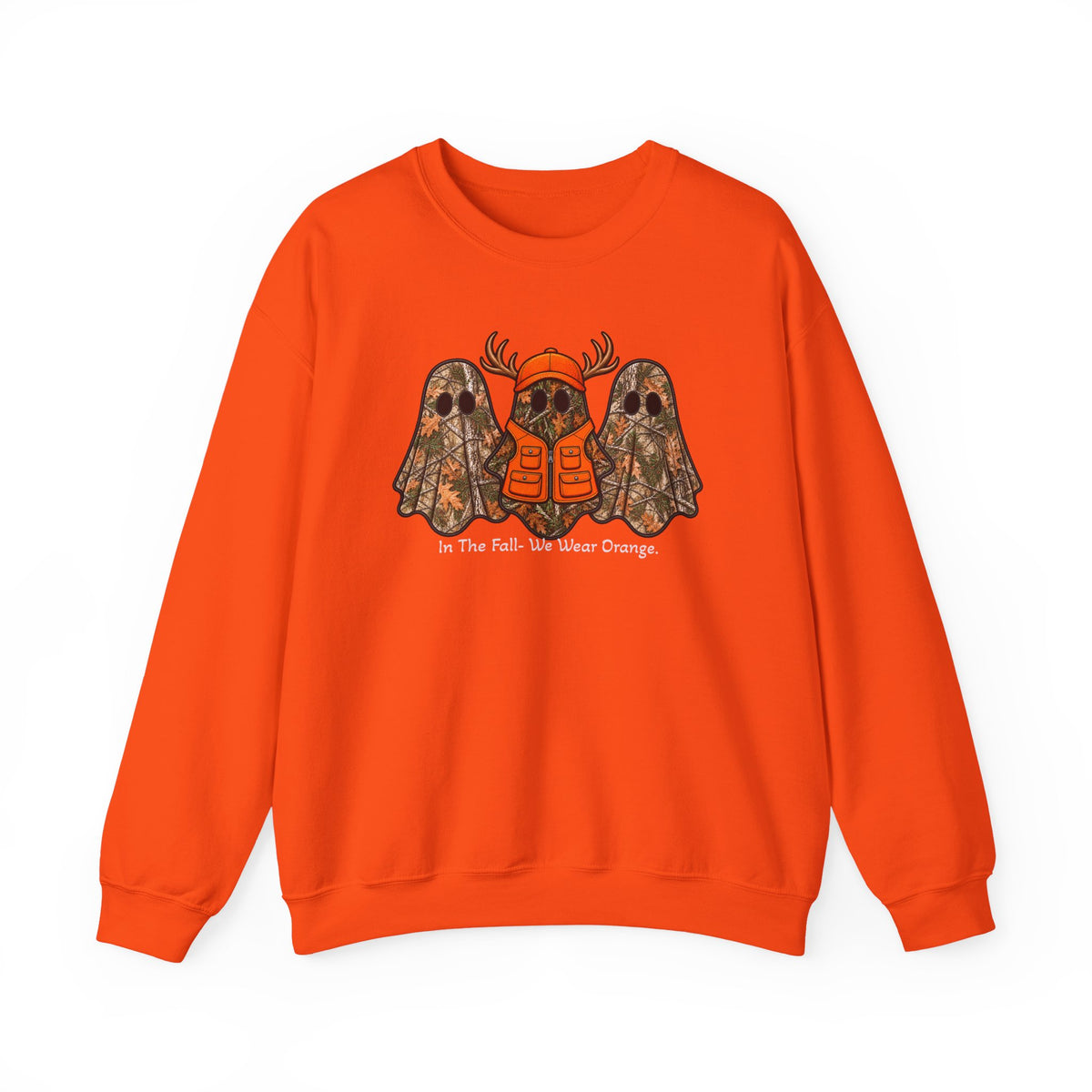 In the Fall We Wear Orange -Crewneck Sweatshirt