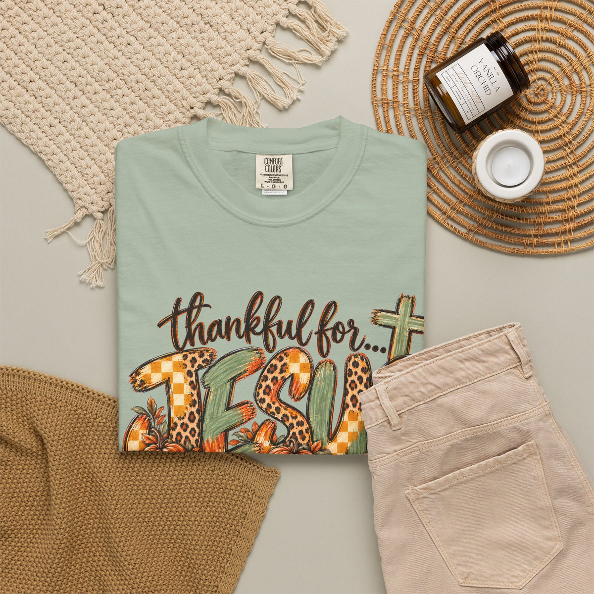Fall Thankful for Jesus Tee