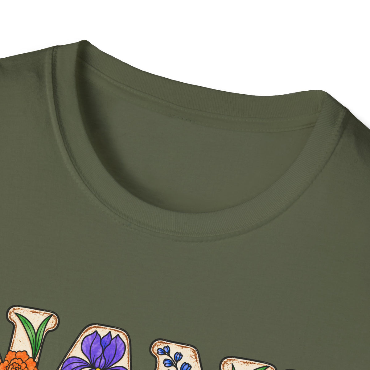 NANI custom tee! With birth flowers and names.