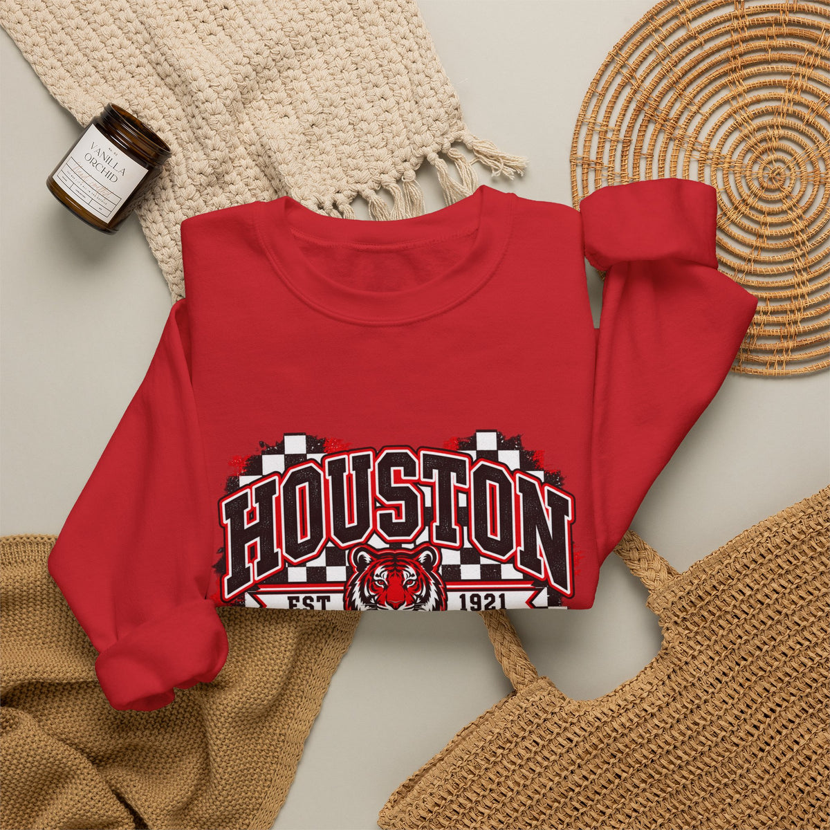 Houston Tigers Vintage Crewneck Sweatshirt