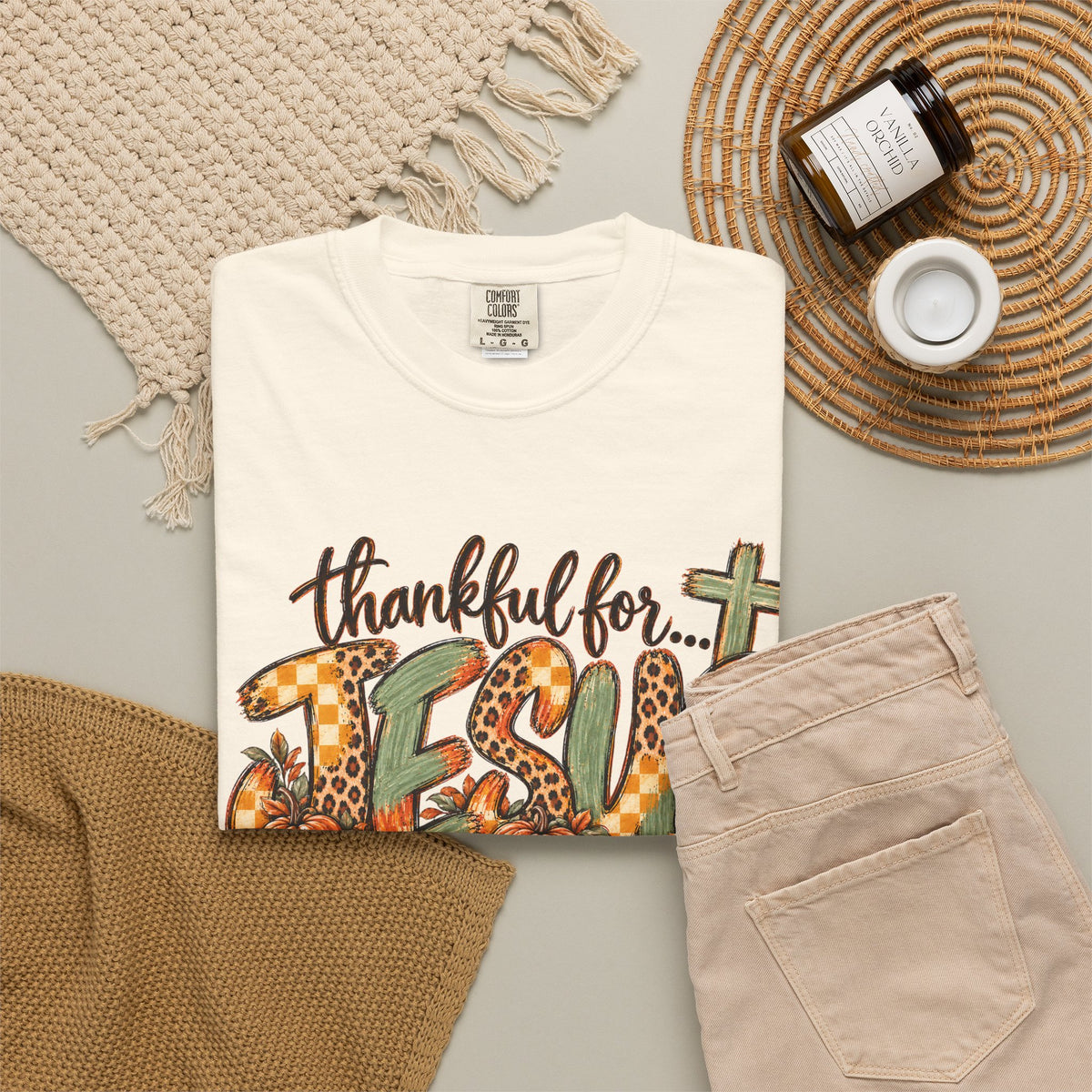 Fall Thankful for Jesus Tee